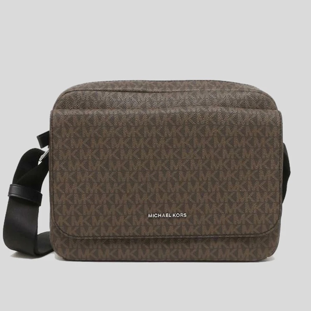 Michael Kors Cooper Logo Camera Bag Brown 37U0SCOM0B